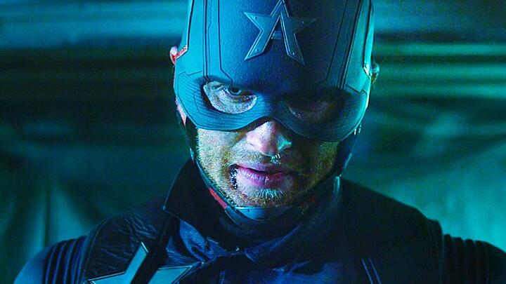When he puts down his shield, he's Captain America!