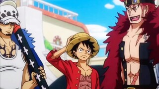 Lựa chọn của ba thuyền trưởng, Kidd và Luo Ji đã bị đánh bại, để lại Luffy
