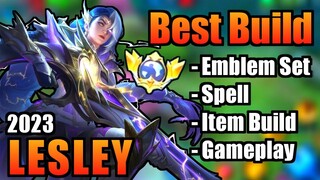 LESLEY BEST BUILD 2023 | TOP 1 GLOBAL LESLEY BUILD | LESLEY - MOBILE LEGENDS | MLBB