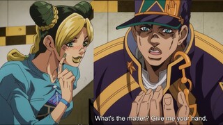 Jotaro Showing Care & Affection to Jolyne 空条承太郎と徐倫モーメント Jojo Stone Ocean