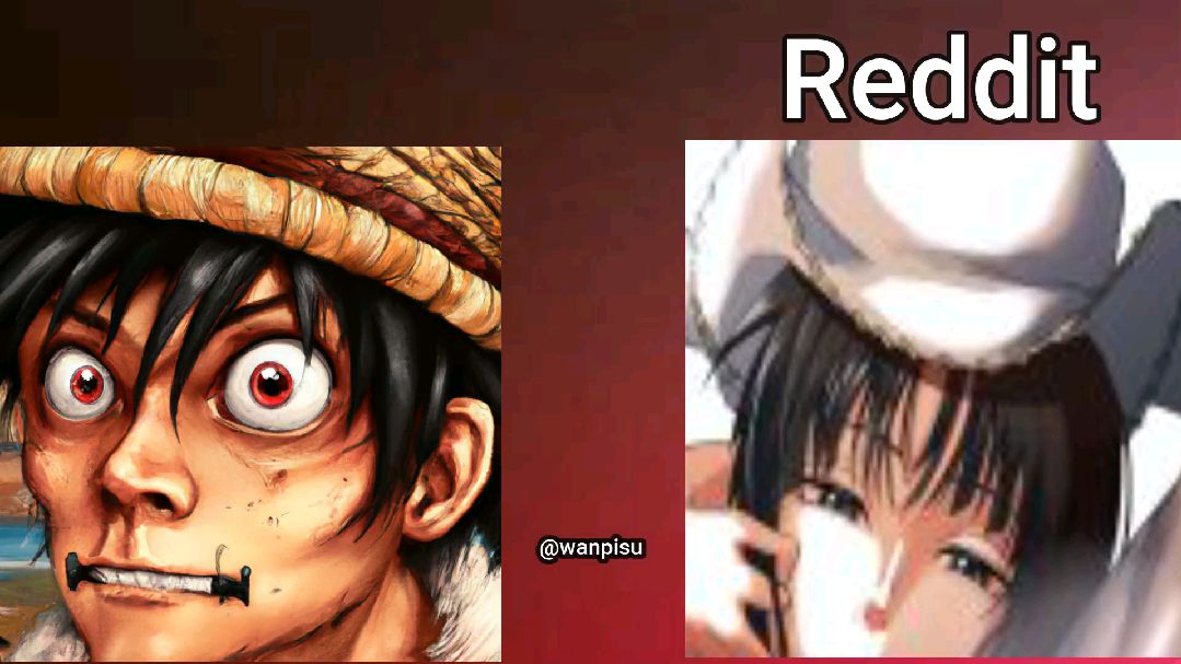 Animé vs Reddit the rock reaction meme