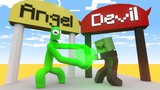 Monster School: Destiny run challenge - Rescue the God Green | Rainbow Friends x Minecraft Animation