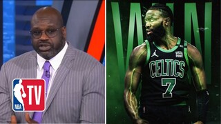 NBA Gametime "excited" Jaylen Brown throw 30 PTS leads Celtics crush Bucks and tie up the series 1-1