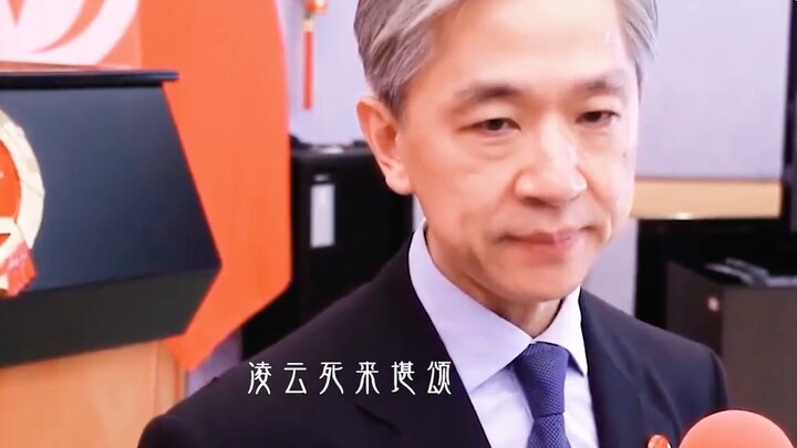 Wang Yi and Wang Wenbin are both domineering and cute, and a diplomatic god who is elegant and domin
