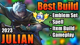 JULIAN BEST BUILD 2023 | TOP 1 GLOBAL JULIAN BUILD | JULIAN - MOBILE LEGENDS | MLBB