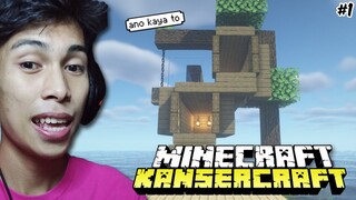 Kansercraft SMP #1 - Gumawa ako ng NAKAKALITO na BAHAY | (Filipino Minecraft SMP)