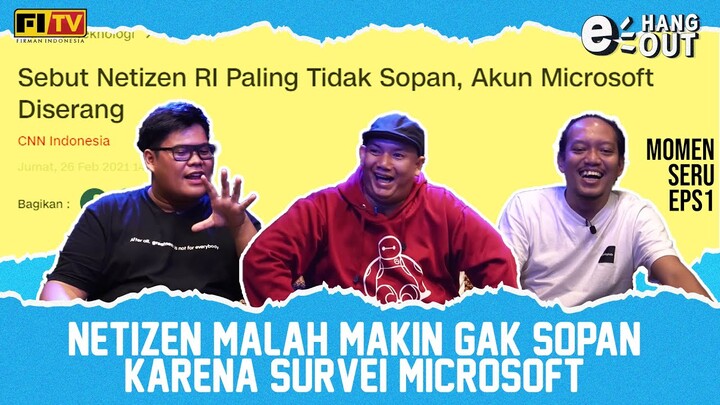 POPON KEROK, ALDO & YUDHA KHAN | Alasan Kenapa Netizen Indonesia Gak Sopan | E-HANGOUT EPS 01 SEG 2