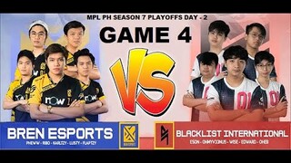 BREN vs. BLCK| GAME 4 | PLAYOFFS |  MPL PH SEASON 7 DAY 2 | MAY 27, 2021