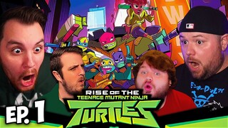 Rise Of The TMNT Episode 1 Group Reaction | Mystic Mayhem