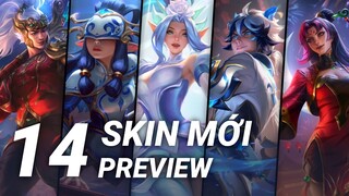 Preview 14 Skin Mới: Hồng Pha Lê, Sứ Thanh Hoa và Pháo Hoa | Liên Minh Huyền Thoại | Yugi Gaming