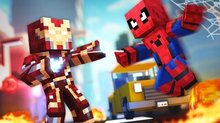 Minecraft Daycare - IRONMAN VS SPIDERMAN !? (Minecraft Roleplay)