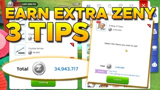 3 WAYS TO EARN EXTRA ZENY - RAGNAROK MOBILE