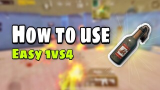 New Tips to Use Molotov Cocktail 🔥| 1vs4 only Molotov | PUBG MOBILE / BGMI | TIPS & TRICKS