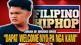 JONAH NG BRUSKO BROS. NAGSALITA PATUNGKOL SA ISSUE NYA SA BUONG HIPHOP COMMUNITY