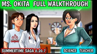 MISS OKITA FULL WALKTHROUGH 🔥 SUMMERTIME SAGA 0.20.7 🔥 SCIENCE CLASS TEACHER COMPLETE STORYLINE