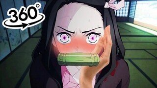 😳¡NEZUKO te ENSEÑA SU VERDADERA FUERZA😱!  tanjiro kamado protege a nezuko⚡demon slayer vr (anime vr)