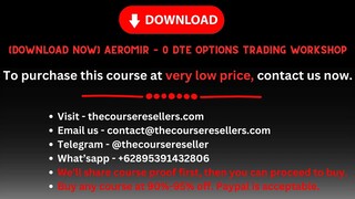 Aeromir – 0 DTE Options Trading Workshop