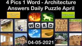 4 Pics 1 Word - Architecture - 05 April 2021 - Answer Daily Puzzle + Daily Bonus Puzzle