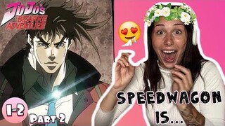 ❤️JOSEPH JOESTAR❤️ Jojo's Bizarre Adventure Part 2 Episode 1 and 2 REACTION + REVIEW