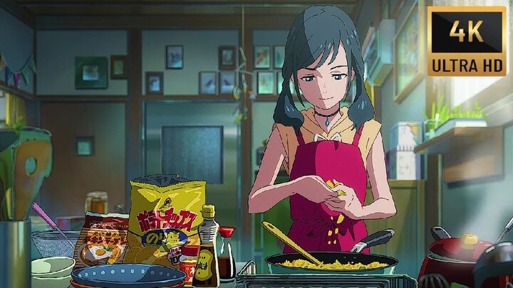 Keindahan Anime Tenki no Ko Food Dalam Kualitas HD 4K