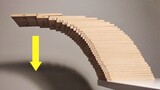 Khối gỗ có thể kéo dài bao xa mà không bị đổ?