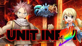 NATSU AND LUCY Unit Info!!!! | GRAND SUMMONERS