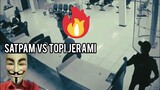 SATPAM VS TOPI JERAMI CCTV | SALAH PILIH BOSS