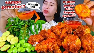 NAGIHIN⁉️ KARY PEDAS TELUR SAYAP AYAM LALAPAN CABE RAWIT JENGKOL MENTAH CAMPUR PETE TERONG