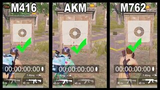 So Sánh Tốc Độ Xả Đạn | M416- AKM- M762 | PUBG Mobile