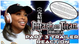 ATTACK ON TITAN TRAILER REACTION + MAPPA DISCUSSION