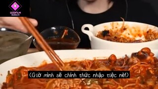 Ăn và cảm nhận món mì trộn và cơm trộn #anngon