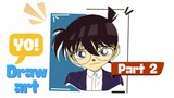 Draw Art Coloring Detective Conan | Part-2