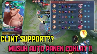 CLINT SUPPORT ? MUSUH AUTO PANEN COKLAT CUYY  - Mobile Legend Bang Bang