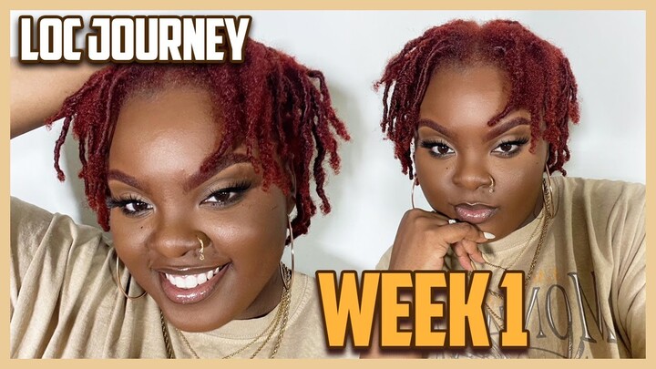 MY FIRST WEEK WITH LOCS! Loc Journey Vlog (Coil Starter Locs)