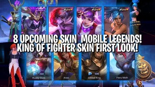 KEREN! 8 UPCOMING NEW SKIN MOBILE LEGENDS! KOF SKIN!!! - Mobile Legends Indonesia