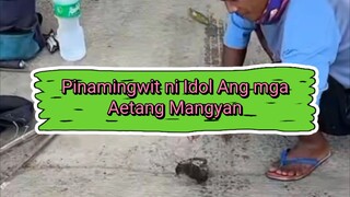 Pinamingwit ni Idol Ang mga aeta sa palaisdaan