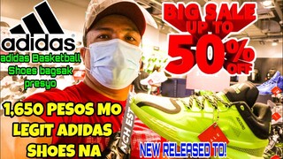 1,650 PESOS LANG 50% OFF SALE SA ADIDAS STORE BASKETBALL SHOES & APPARELS BAGSAK PRESYO NA DITO!