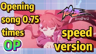[The daily life of the fairy king]  OP |  Opening song 0.75 times speed version