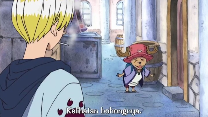 Chopper dipuji sedikit saja sudah kegirangan 😹  - Arc Alabasta