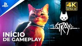 STRAY PS5 - O jogo do Gatinho | Gameplay 4K em Português PT-BR
