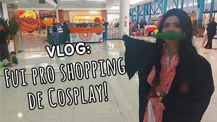 Fui pro Shopping de Cosplay! Nezuko e Mitsuri no Cinema! | Demon Slayer Cosplay