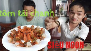 Tôm tái chanh sốt Thái siêu ngon // món ngon mùa dịch