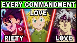 Every Character's Commandment Explained! (Seven Deadly Sins / Nanatsu no Taizai)