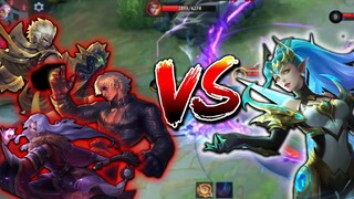 SELENA vs GUSION, LOU YI, GATOTKACA | MAPHACK SELENA TANK | MOBILE LEGENDS