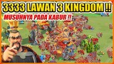 MUSUHNYA PADA KABUR PADAHAL KEROYOKAN 3 KINGDOMS !! WAR KVK ROK PASS 5 KVK 2 KD 3333