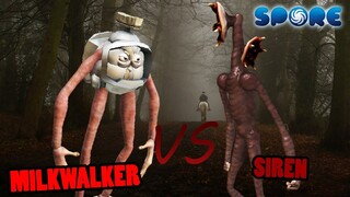 Milkwalker Ambassador vs Siren Head | SPORE