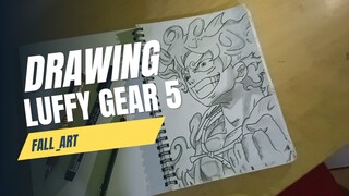 LINE ART LUFFY GEAR 5!!!