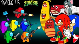 TOP Among Us Adventures vs Zombies (Lavar, Bridge Worm) - 어몽어스 AMONG US ANIMATION EP19