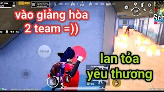 PUBG Mobile - Review Set Lan Tỏa Yêu Thương | "Hòa Giải" 2 Team Đang Mâu Thuẫn =))