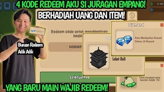 3 KODE REDEEM TERBARU AKU SI JURAGAN EMPANG HARI INI || REDEEM CODE AKU SI JURAGAN EMPANG UPDATE